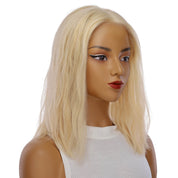 16" Divine Lace Top Wig Warm Platinum Blonde w/ No Rooting Wavy