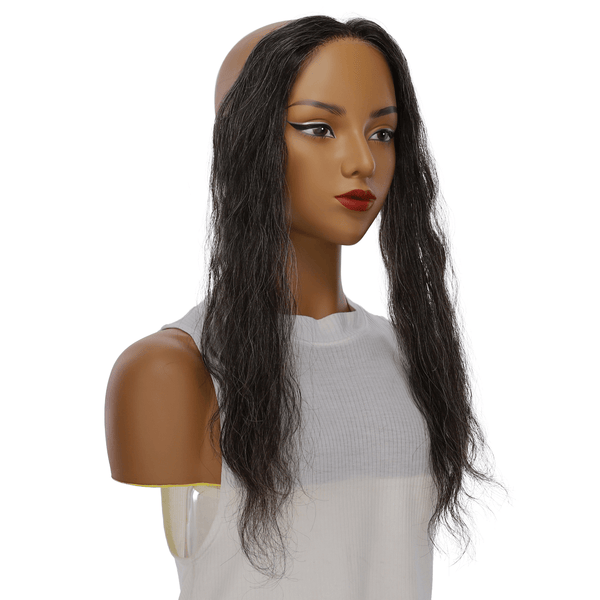 16" Hairline Topper #Grey A (less grey) Wavy