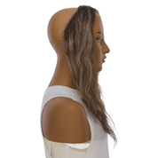 16" Hairline Topper #Medium Brown w/ Highlights Wavy