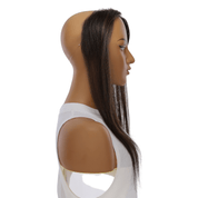 16" Hairline Topper #Soft Black w/ Highlights