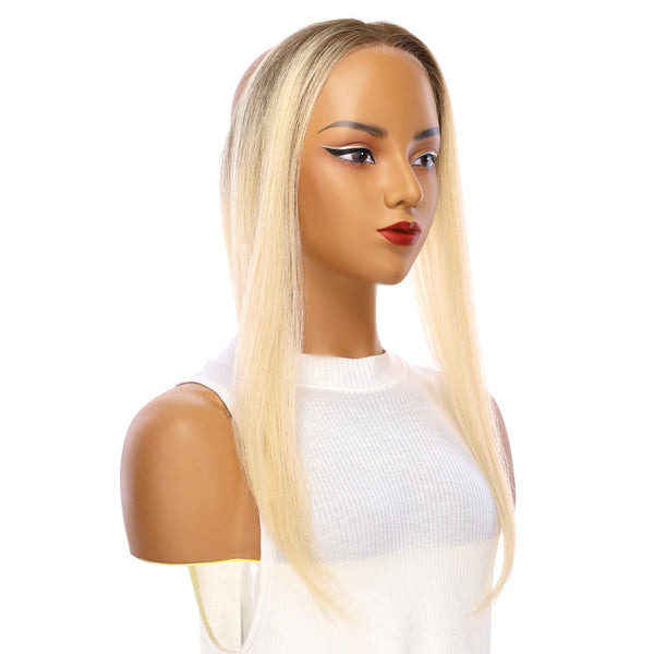16" Hairline Topper #Warm Platinum Blonde