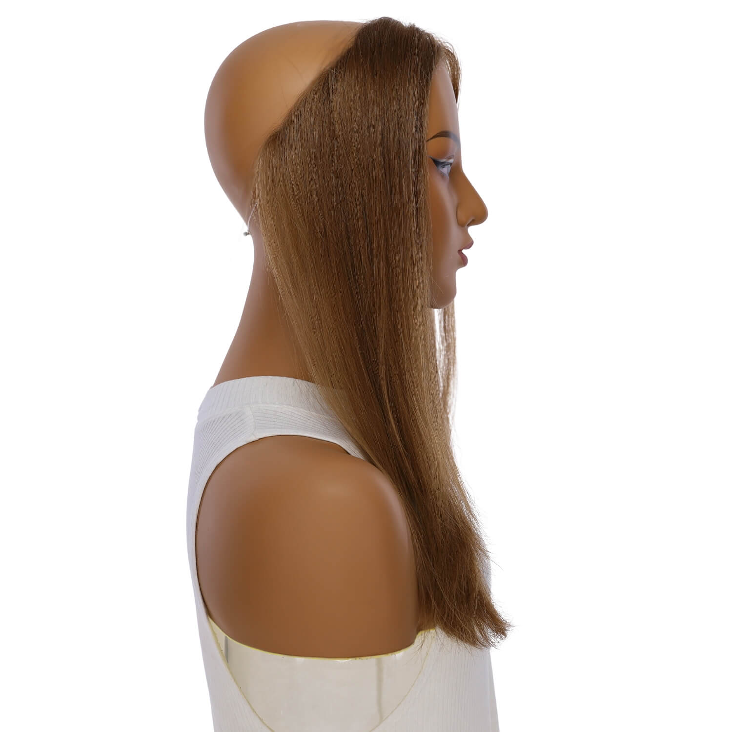 16" Hairline Topper #12 Warm Light Brown