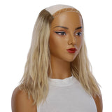 16" HatFall Wig Beige Blonde Wavy