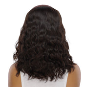 16" HatFall Wig Soft Black Wavy
