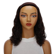 16" HatFall Wig Soft Black Wavy