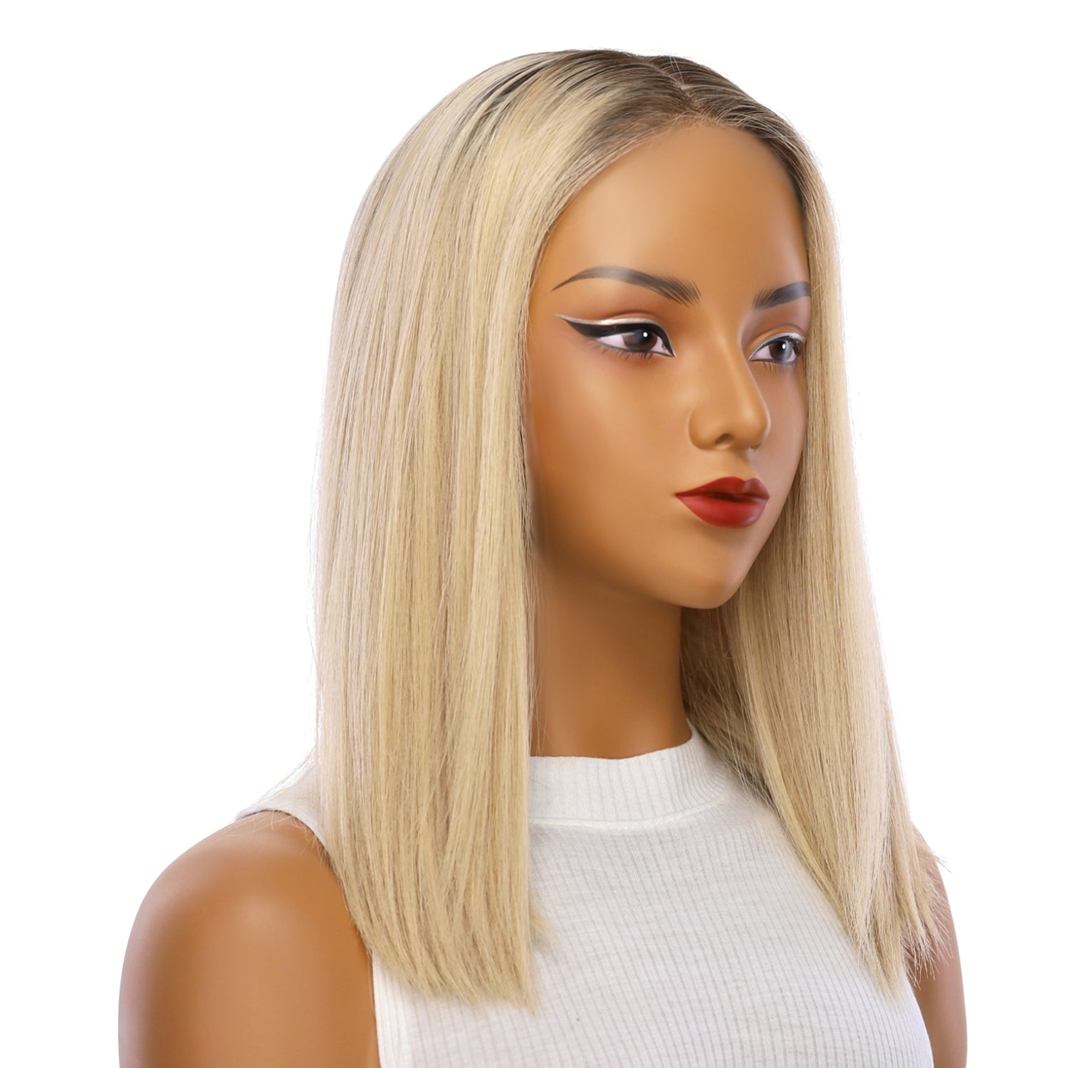 16" Naomi Silk Top Wig Beige Blonde