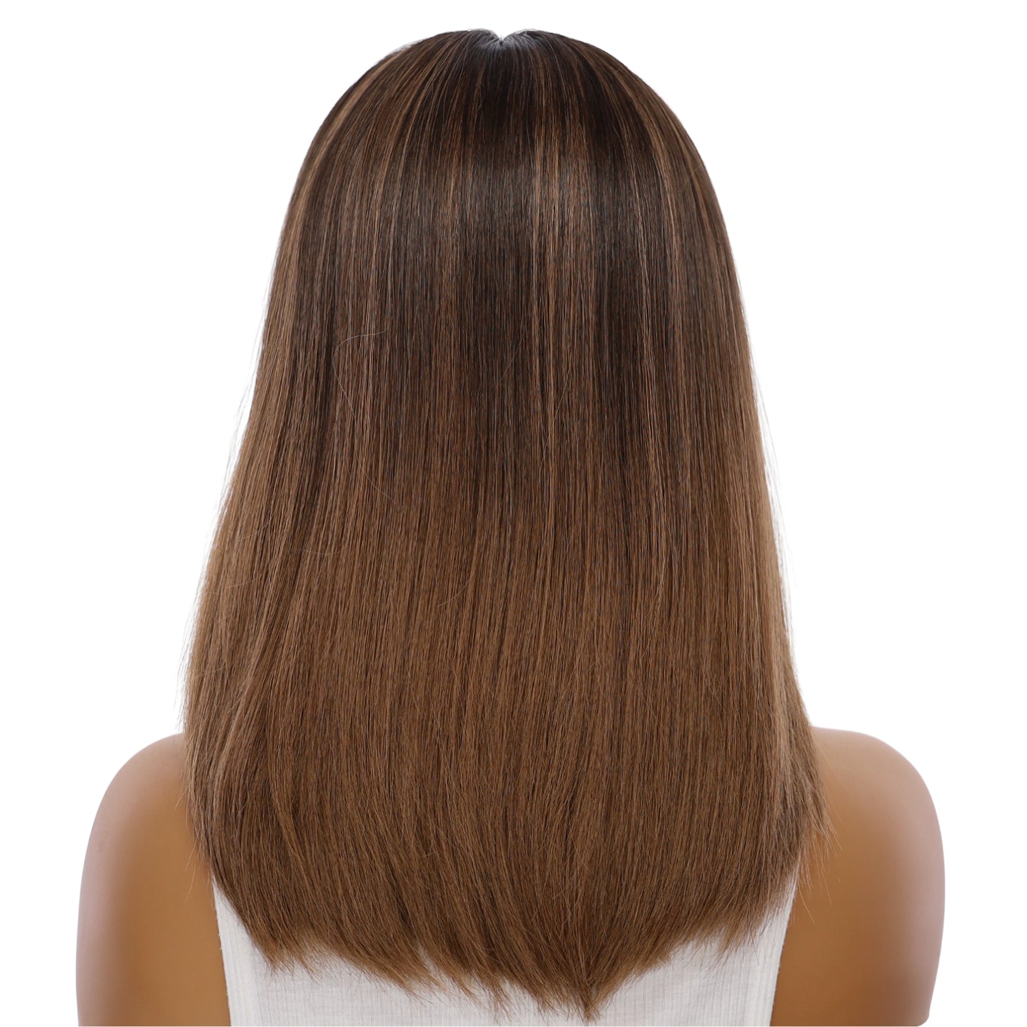 16" Naomi Silk Top Wig Dark Brown Ombre