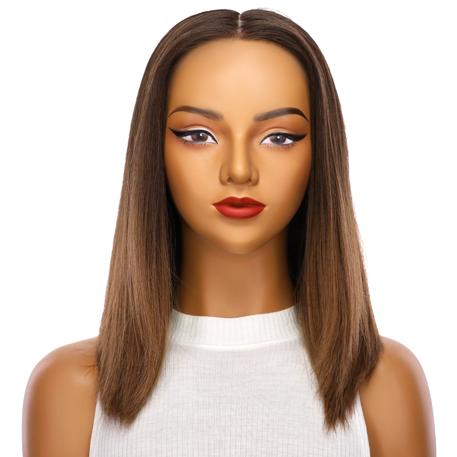 16" Naomi Silk Top Wig Dark Brown Ombre