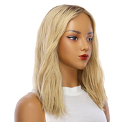 16" Naomi Silk Top Wig Golden Blonde Wavy