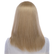 16" Ponytail Silk Part Wig Beige Blonde w/ No Rooting