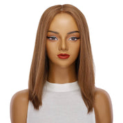 16" Ponytail Silk Part Wig Copper