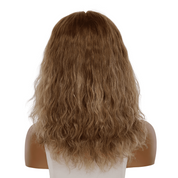 16" Ponytail Silk Part Wig Light Brown Babylight Wavy