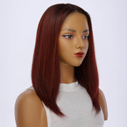 13" Victoria Silk Top Wig Merlot Red
