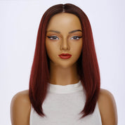 13" Victoria Silk Top Wig Merlot Red