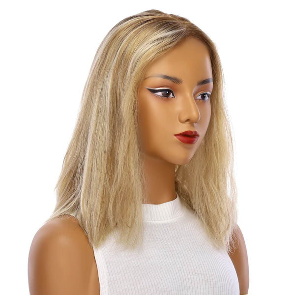 16" Princess Silk Top Wig Ash Blonde Wavy