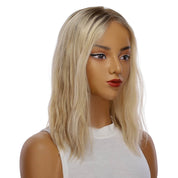 16" Princess Silk Top Wig Beige Blonde Wavy