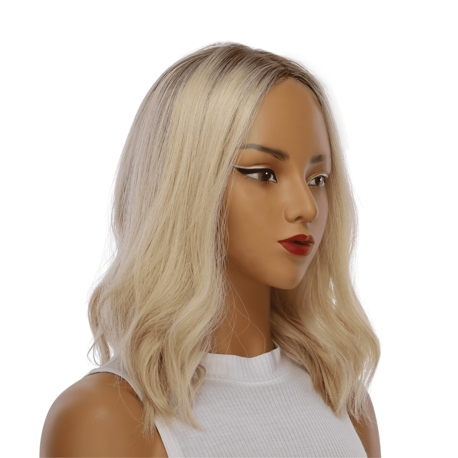 16" Princess Silk Top Wig Beige Blonde