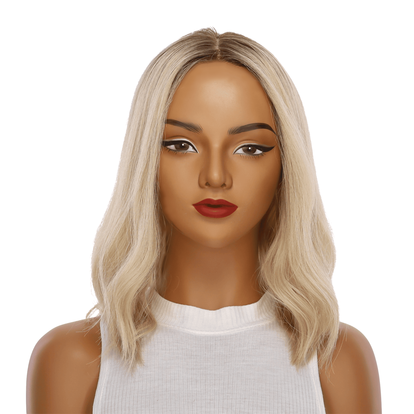 16" Princess Silk Top Wig Beige Blonde