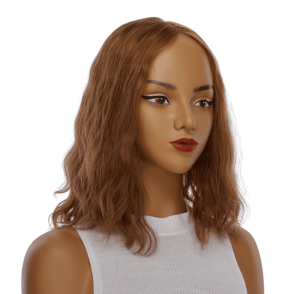 16" Princess Silk Top Wig Copper Wavy