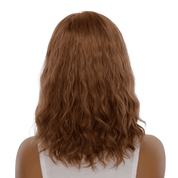 16" Princess Silk Top Wig Copper Wavy