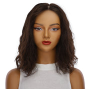 16" Princess Silk Top Wig Dark Brown Wavy