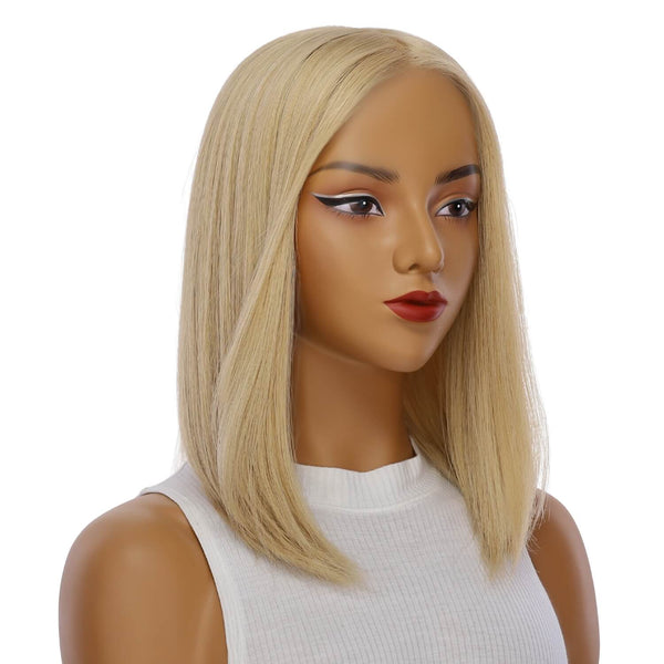 16" Princess Silk Top Wig Golden Blonde w/ No Rooting