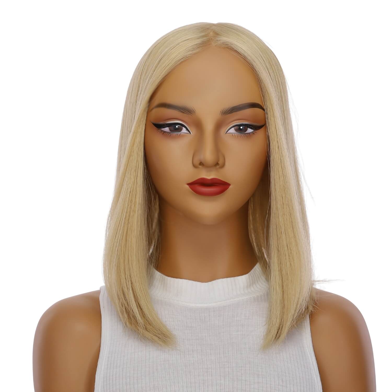 16" Princess Silk Top Wig Golden Blonde w/ No Rooting