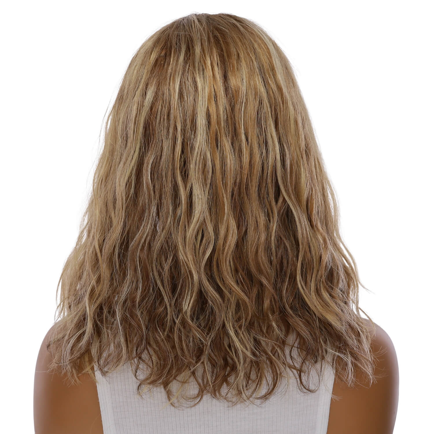 16" Princess Silk Top Wig Medium Blonde Wavy