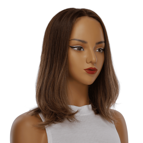 16" Princess Silk Top Wig Medium Brown Balayage