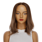 16" Princess Silk Top Wig Medium Brown Balayage