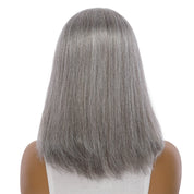 16" Princess Silk Top Wig Silver Fox