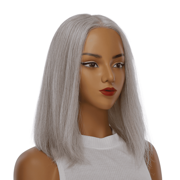 16" Princess Silk Top Wig Snow Grey