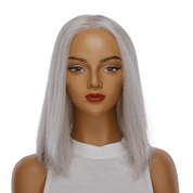 16" Princess Silk Top Wig Snow Grey