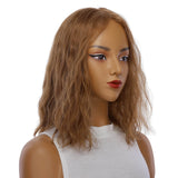 16" Princess Skin Top Wig Strawberry Blonde Wavy