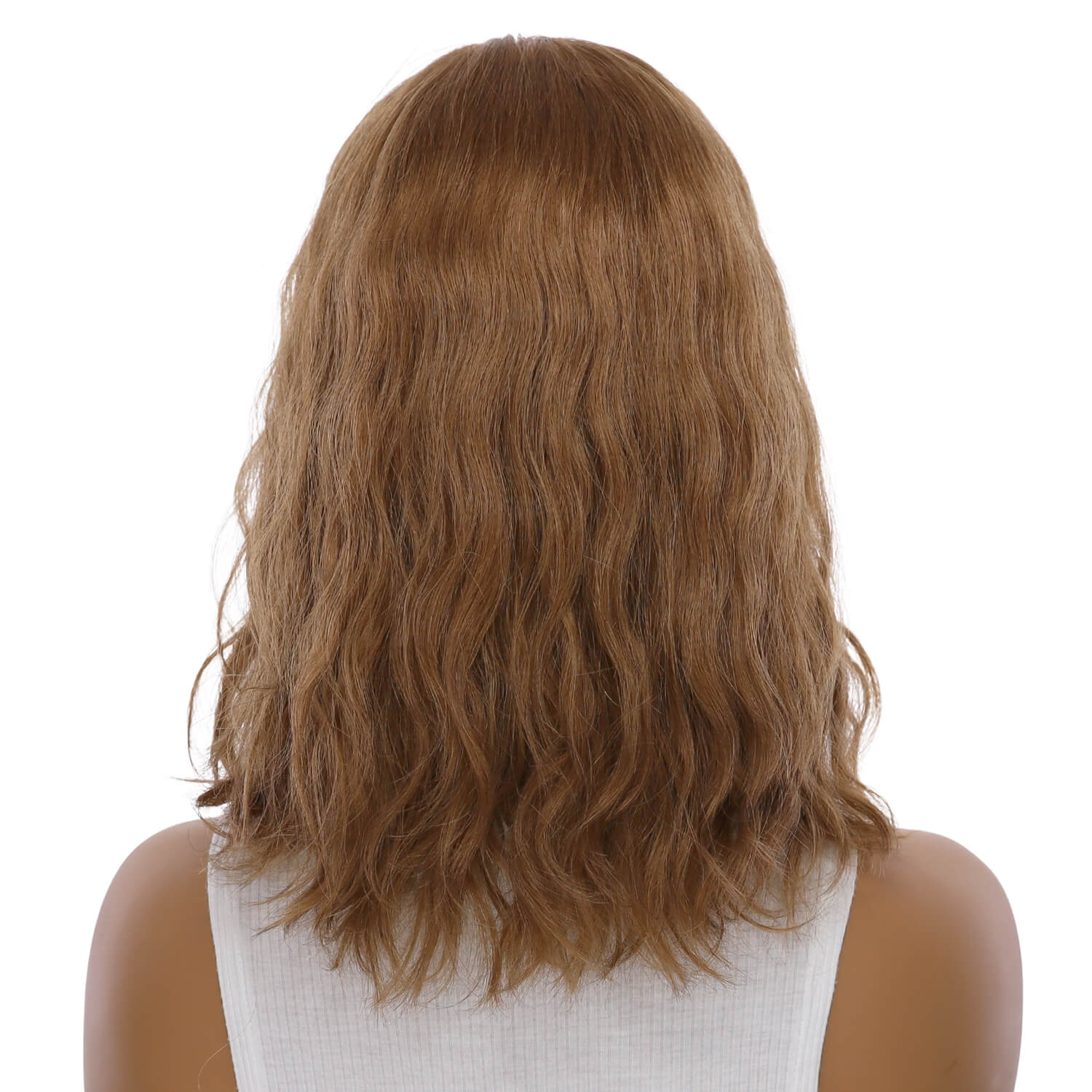 16" Princess Skin Top Wig Strawberry Blonde Wavy