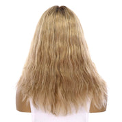 16" Divine Lace Top Topper Ash Blonde Wavy