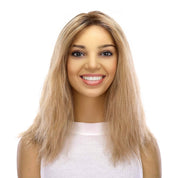 16" Divine Lace Top Topper Ash Blonde Wavy