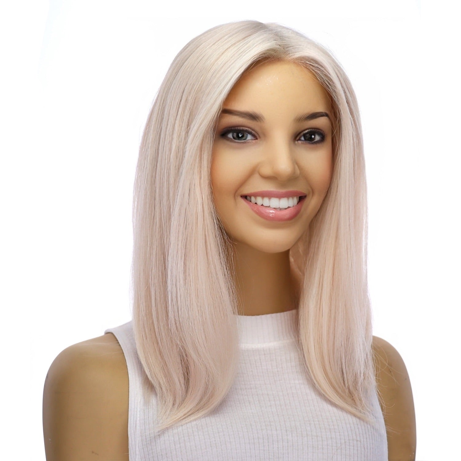 16" Divine Lace Top Topper Ice Blonde
