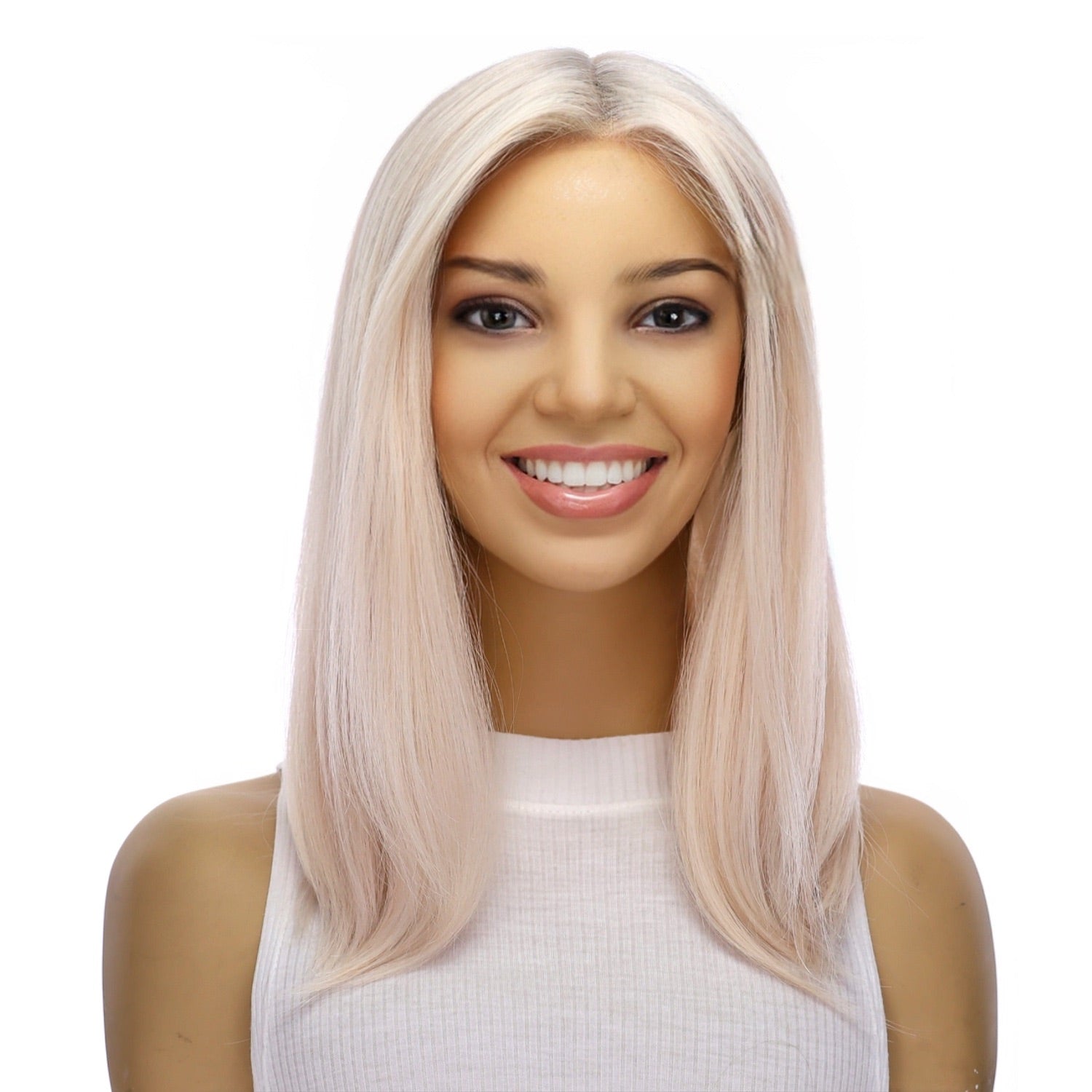 16" Divine Lace Top Topper Ice Blonde