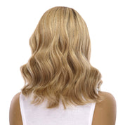 16" Divine Lace Top Wig Ashy Blonde w/ Highlights Wavy