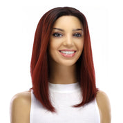 16" Divine Lace Top Wig Merlot Red