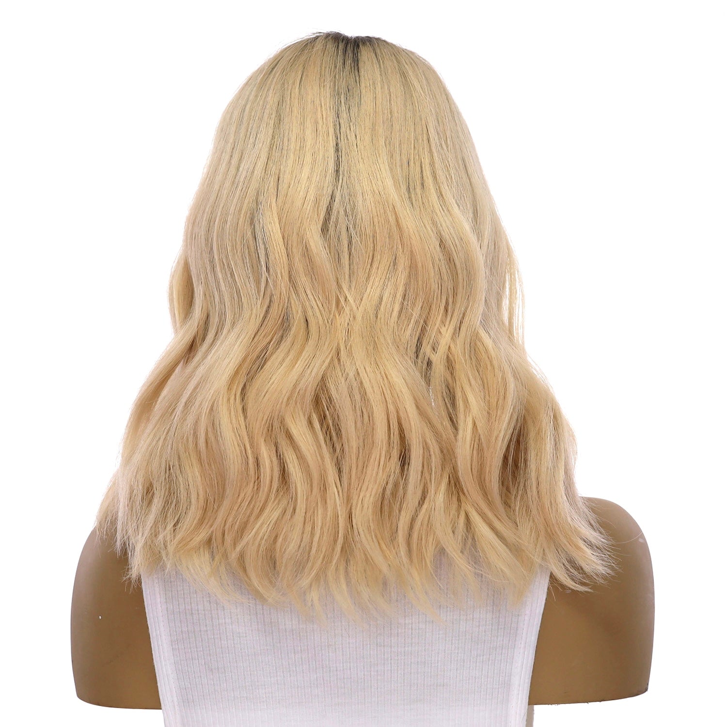 20" Divine Lace Top Topper Ash Blonde Wavy