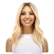 20" Divine Lace Top Topper Ash Blonde Wavy