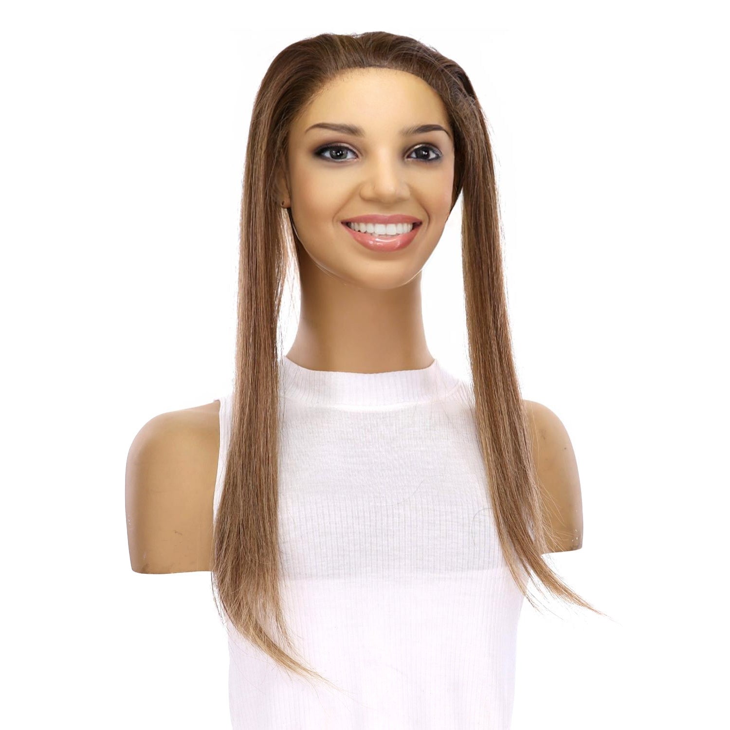 16" Hairline Topper #Light Brown Babylight