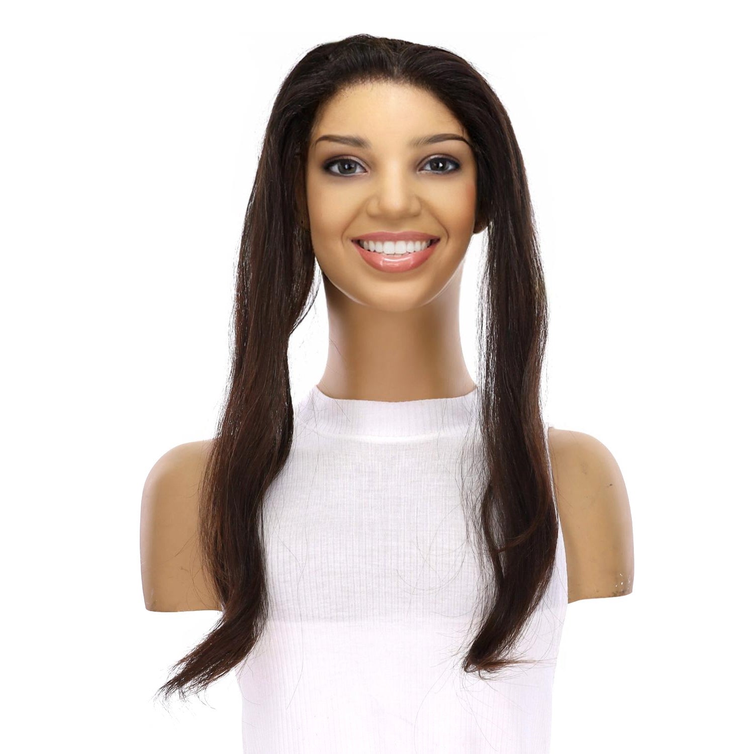 16" Hairline Topper #1B Black Straight