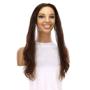 16" Hairline Topper #5 Warm Dark Brown Wavy