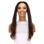 16" Hairline Topper #5 Warm Dark Brown Wavy