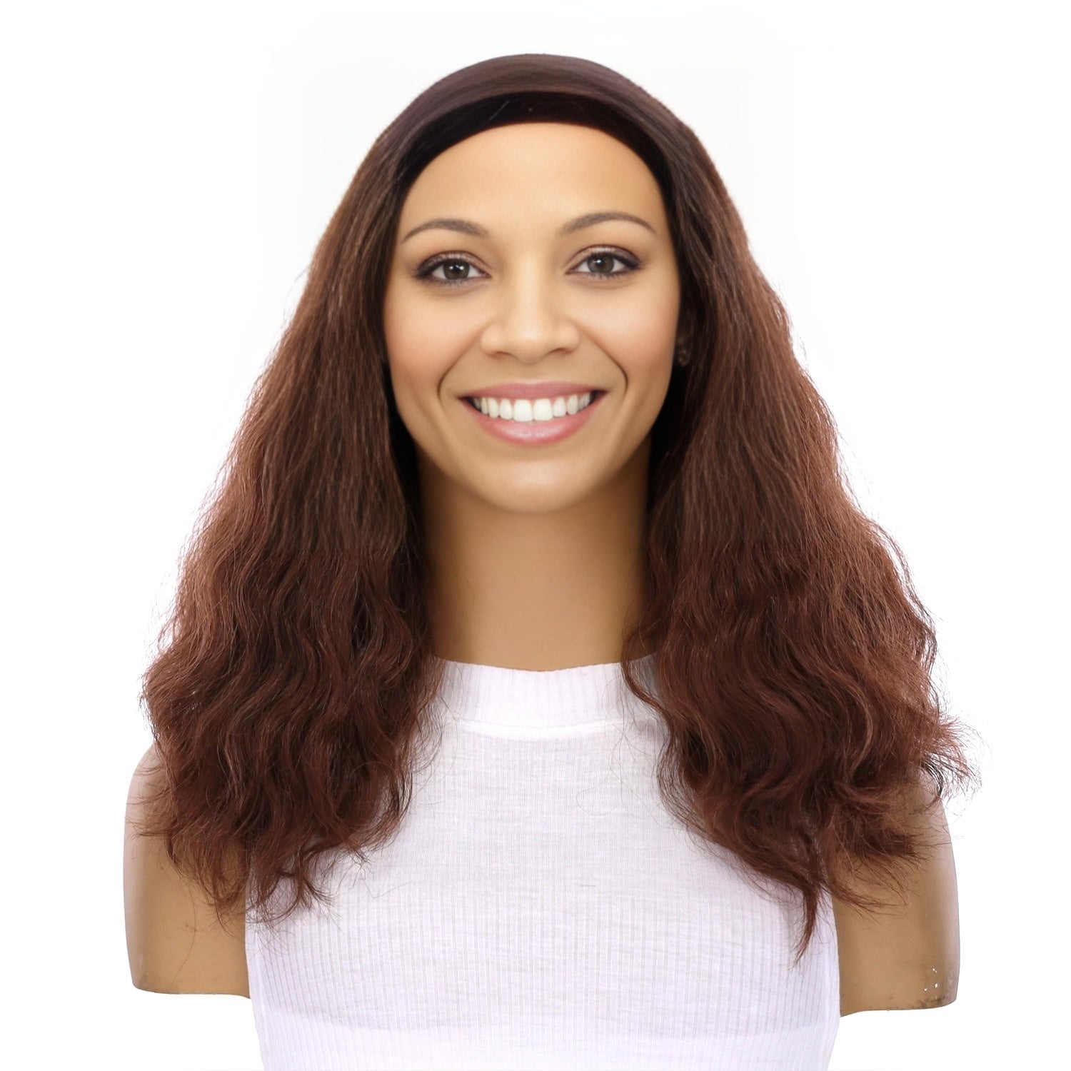 16" HatFall Wig Auburn Wavy