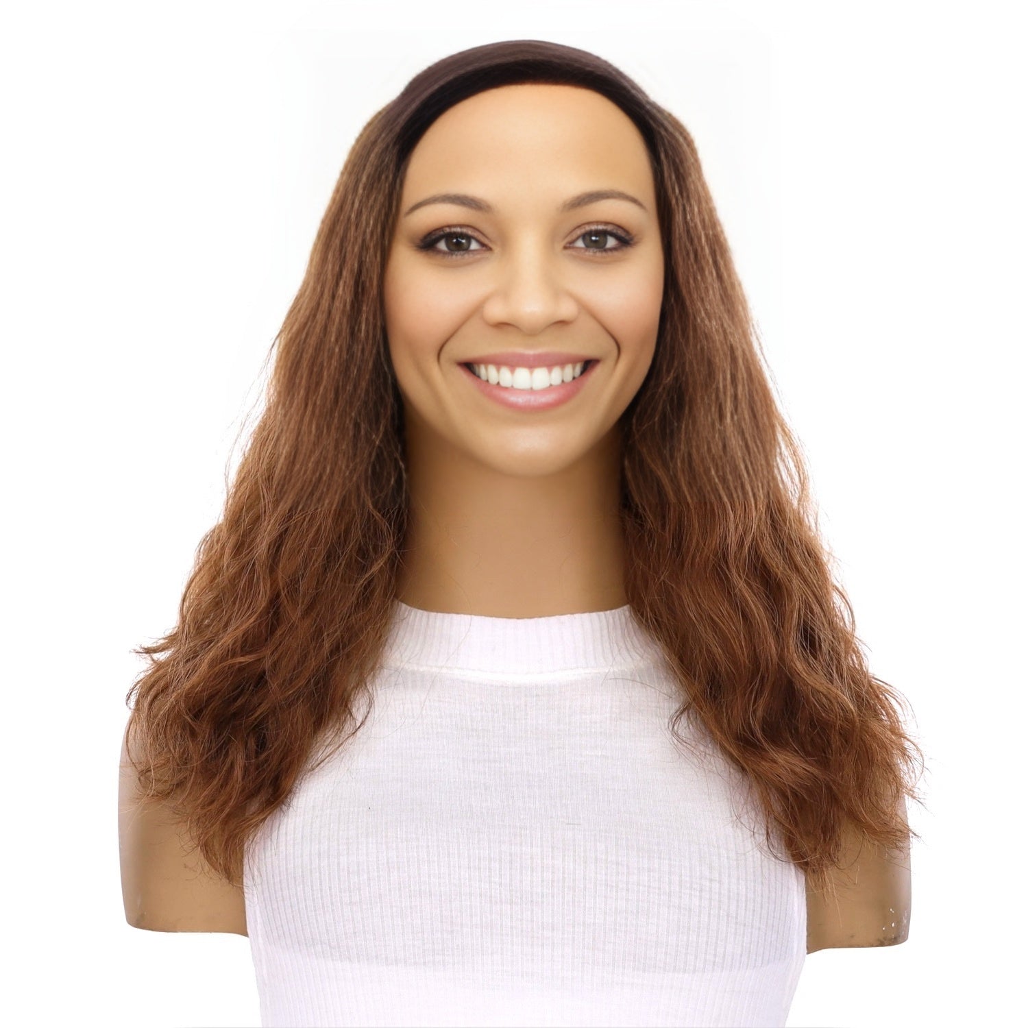 16" HatFall Wig Copper Wavy