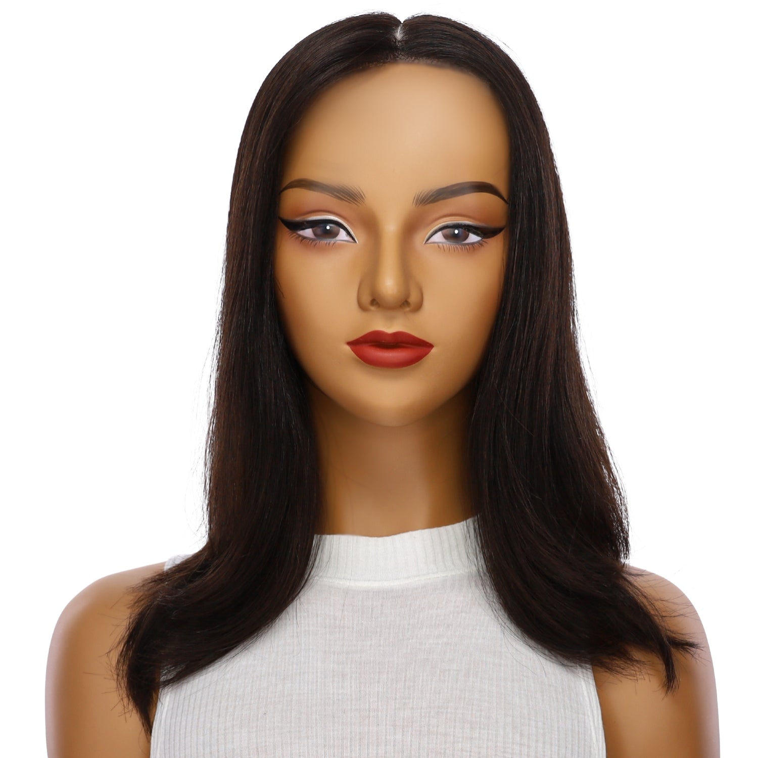 16" Jade Silk Top Topper Soft Black